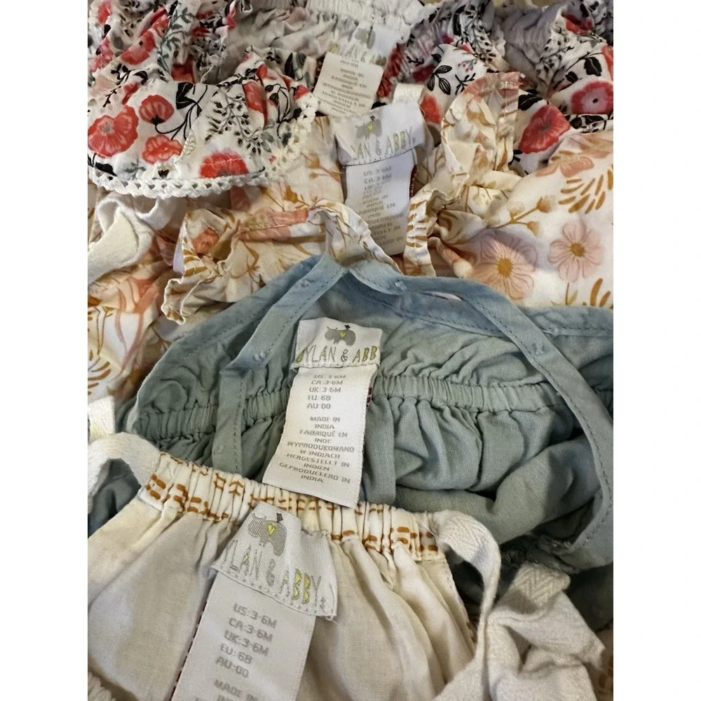 LOT Bundle (21 pieces) Baby girl clothes one piece sets NB 0-3 3-6 6-9 m Paisley